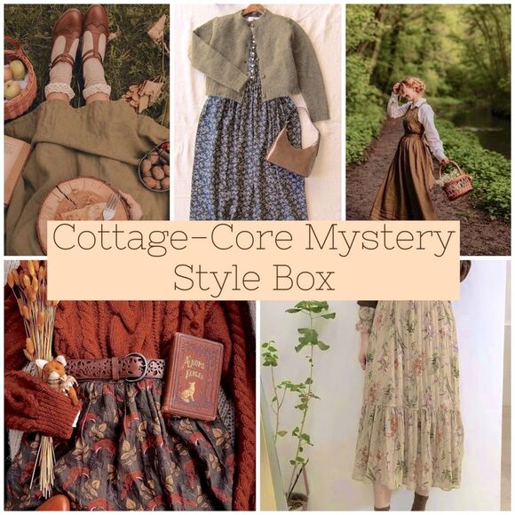 Cottage-Core Mystery Style Box - 7-10 Pieces Women’s Clothing + Accessories Fall - Picture 1 of 2